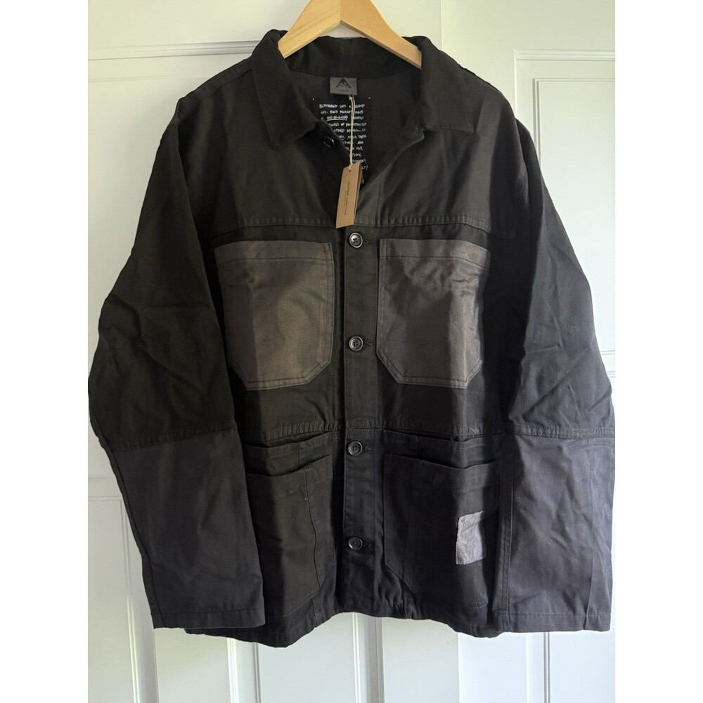 NWT Wasted Collective Black CHORE  Workwear Jacket SIZE L
